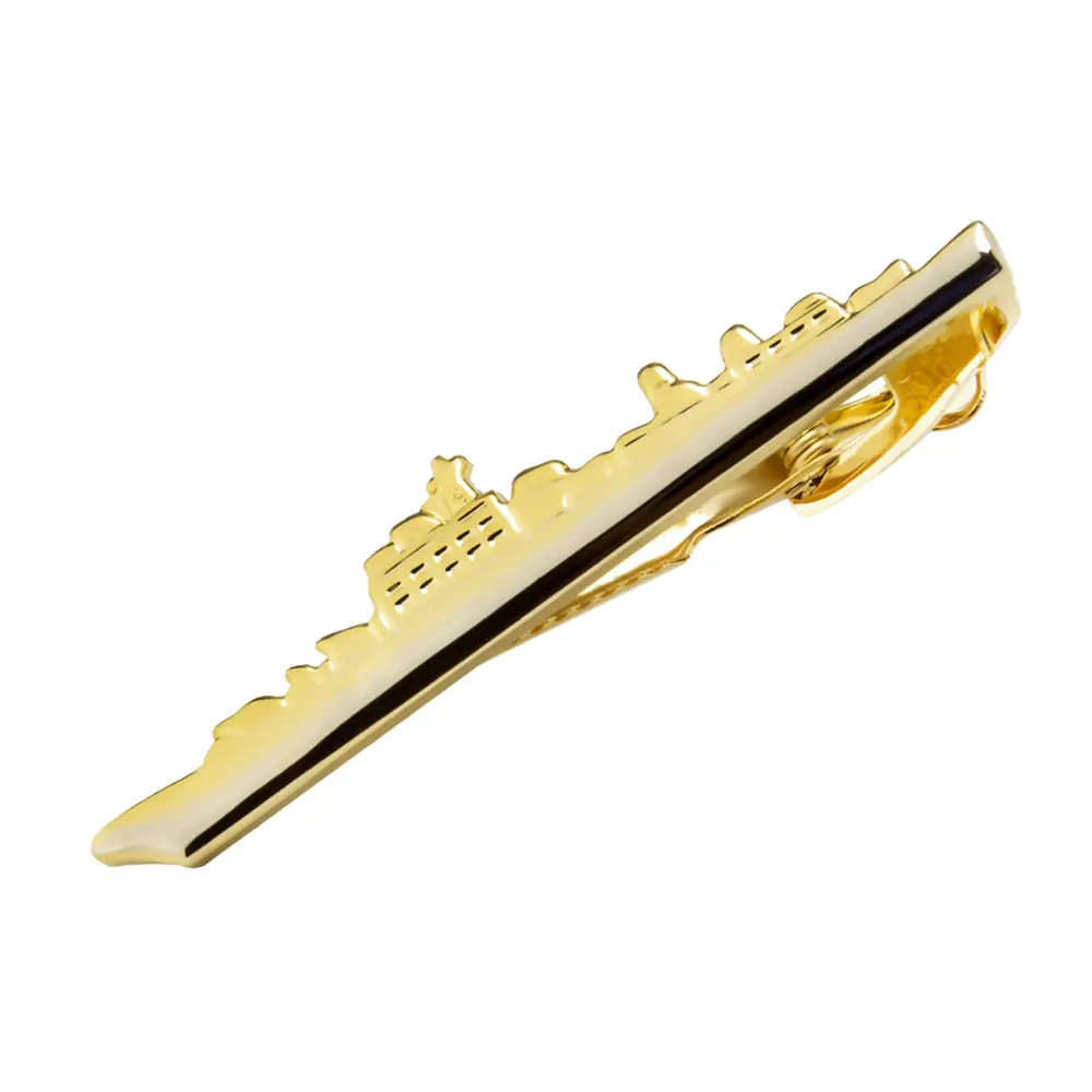 New Arrivals Personality Gold Plated Ship Desig...