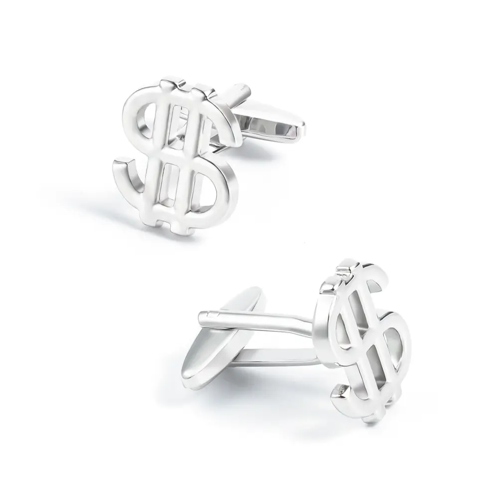 High-Polished Personalized Men Silver Color Hol...