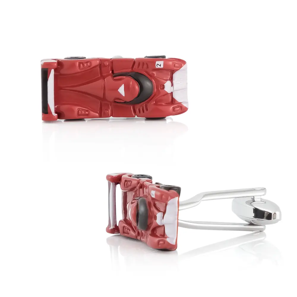 Cool Stylish Manufacturer Hot Selling Red Race 3D Car Model Men Cufflinks Gifts CC0108