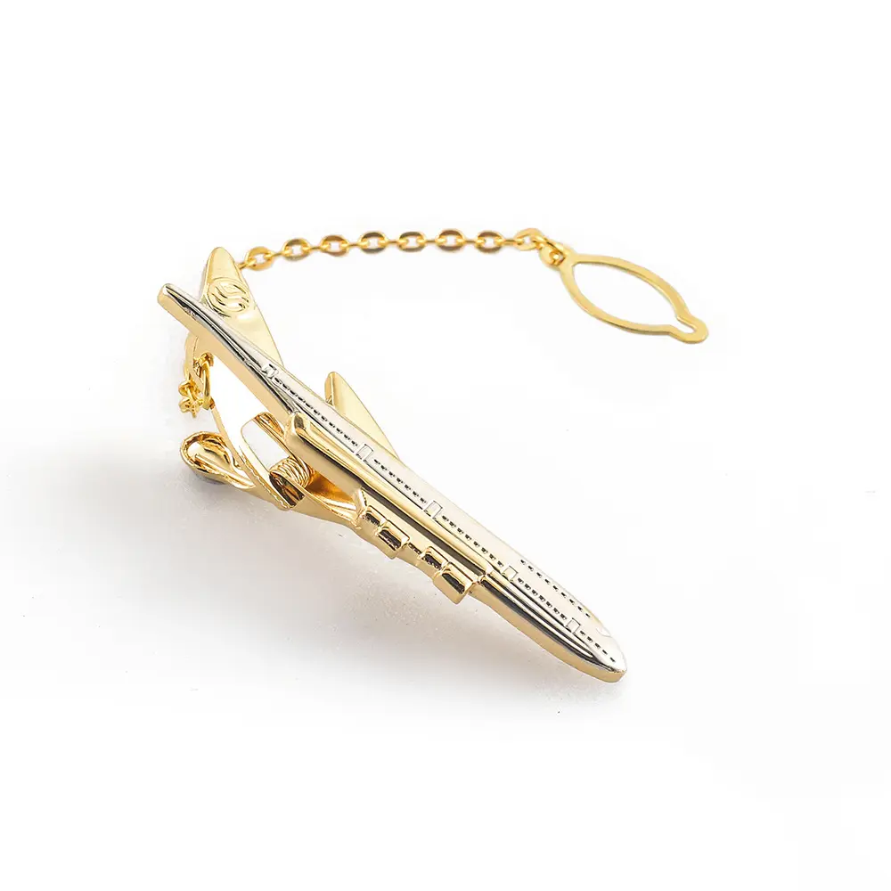 Personalized Metal Craft Golden Plated Tie Clip...