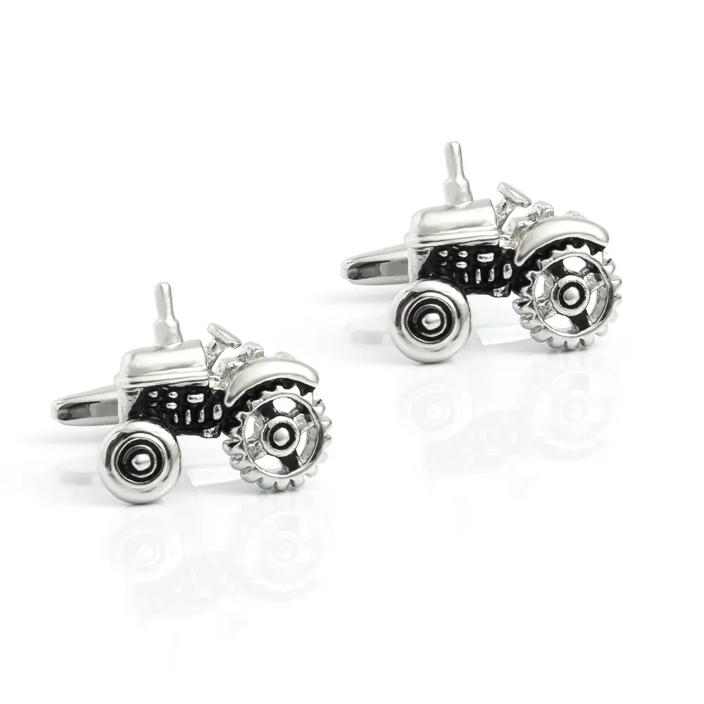 Wholesale Cheap Factory Stock Silver Tractor Car Design Cufflinks for Men Shirt CC0245