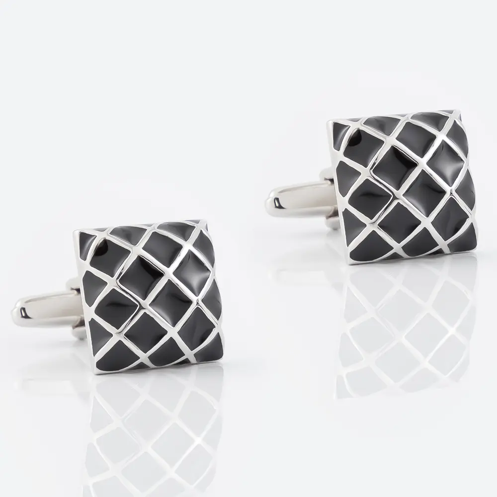 JINIJIE Ready To Ship Fashion Grid Black Square...