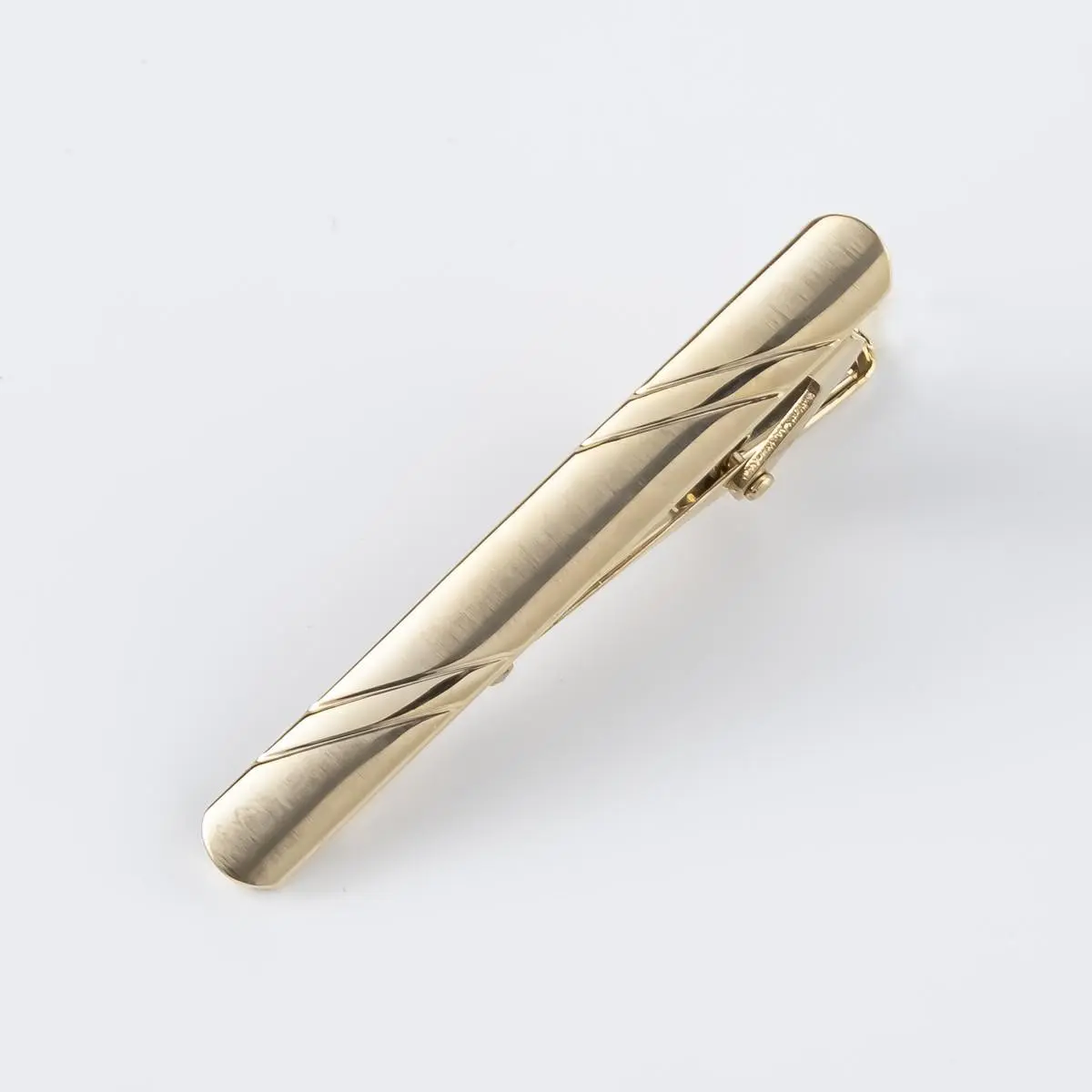 Factory in Stock Wholesale Tie Accessories 5cm Gold Plated Pattern Men Tie Clip for Tie TL9098-G