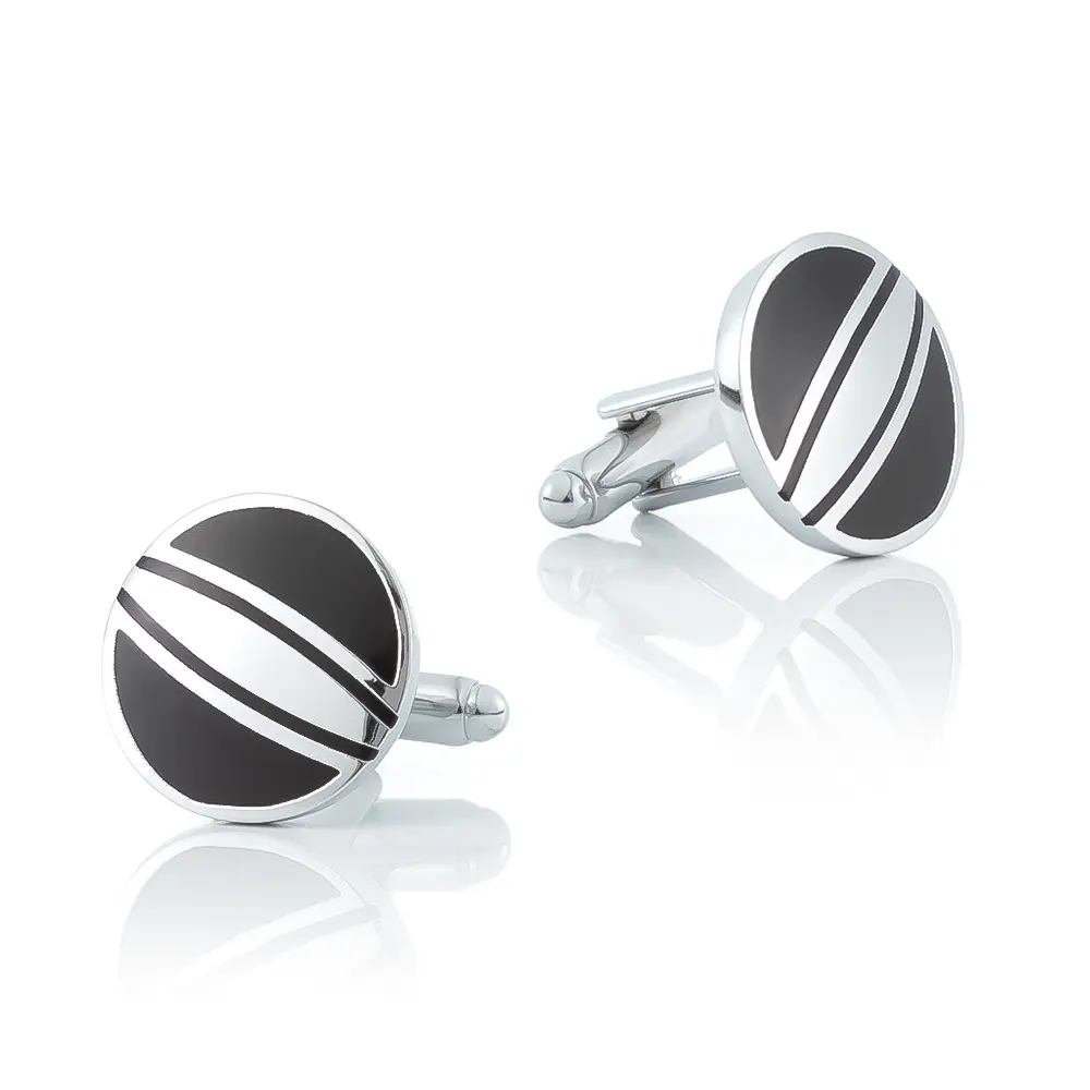 OEM Factory Sales Silver Plated Black Striped R...
