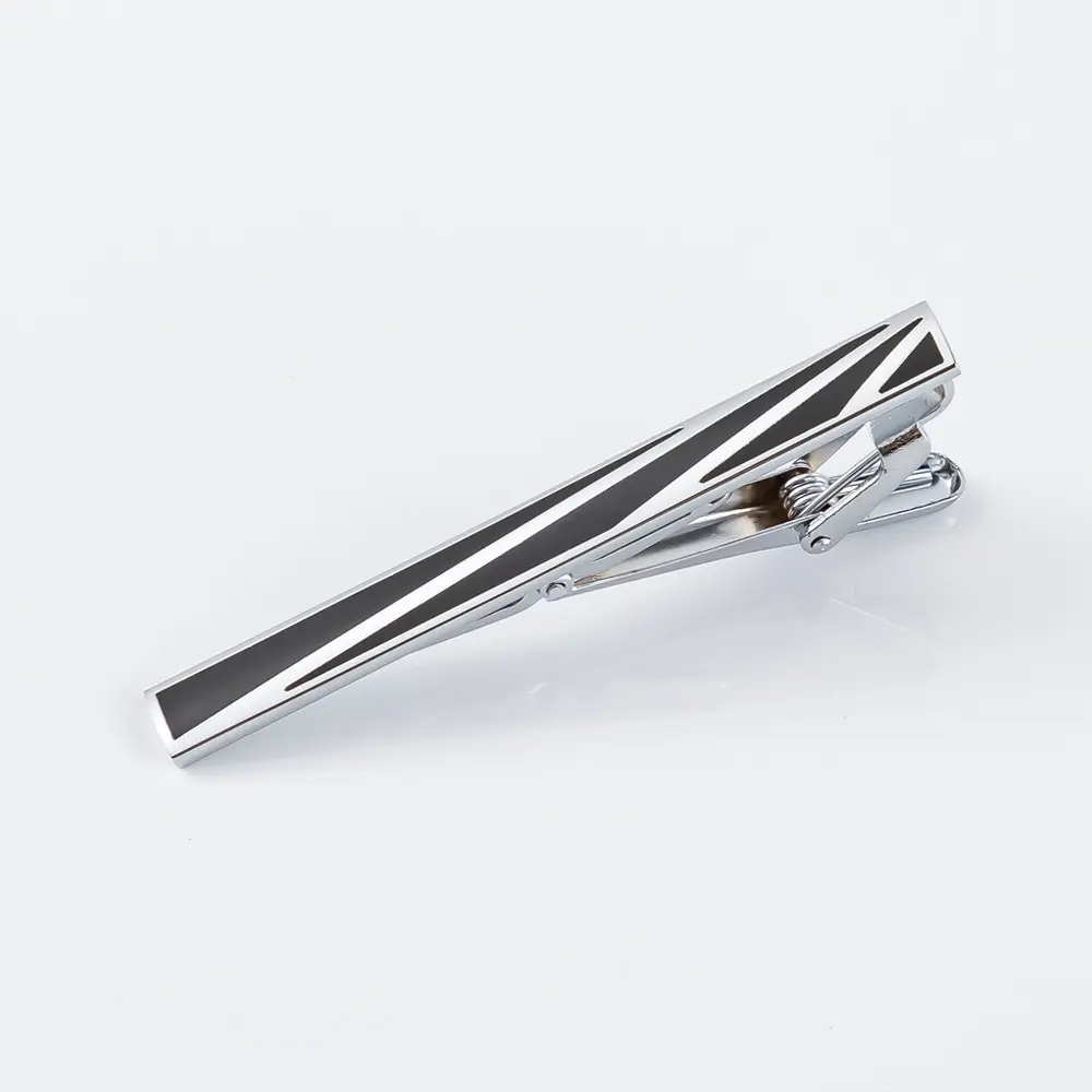 Wholesale Enamel Tie Clips High Quality Black S...