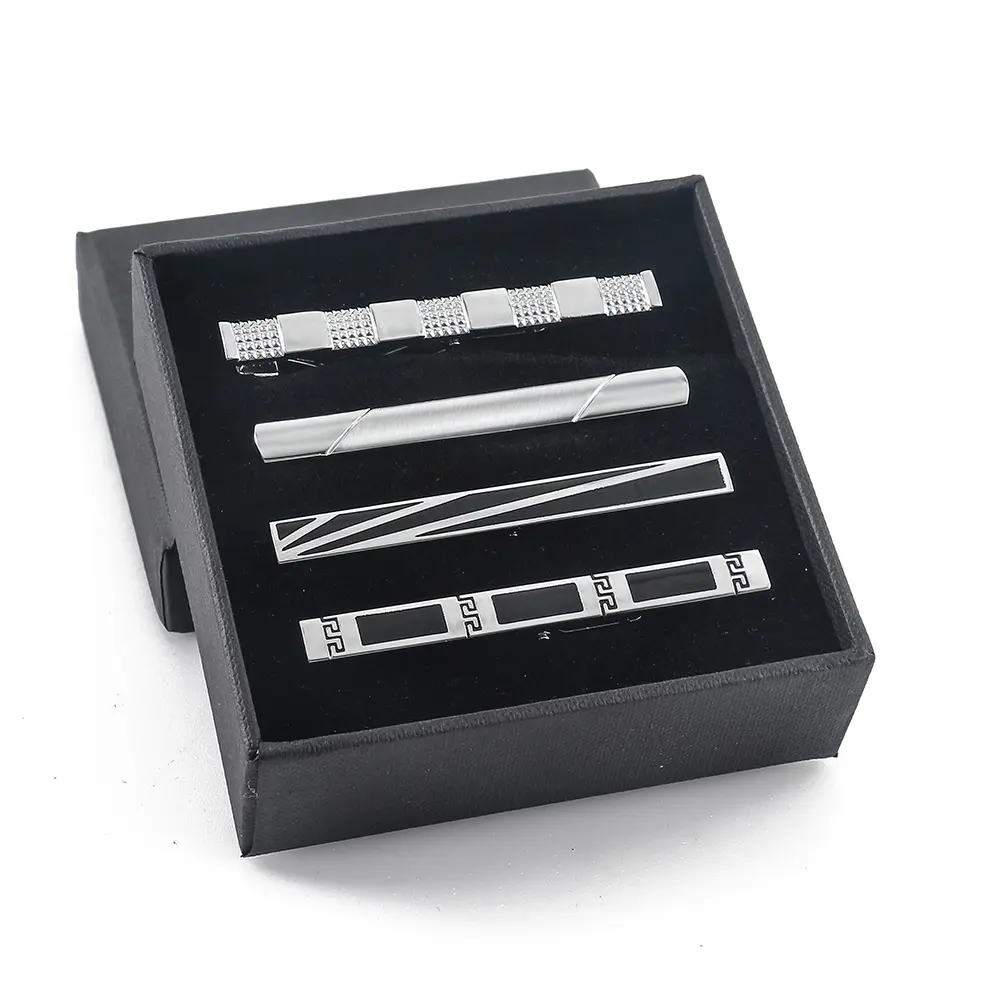Wholesale Manufacturer 4PCS Set Men's Silver Ti...