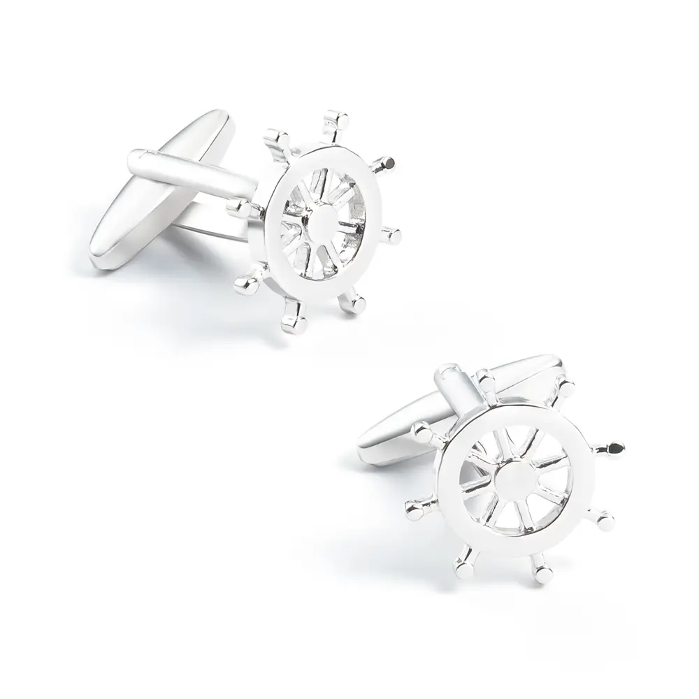 Sailing Anchor Cuff links for Men Silver Tuxedo Shirt Cuff links Business Wedding Cuff links CL0270-S