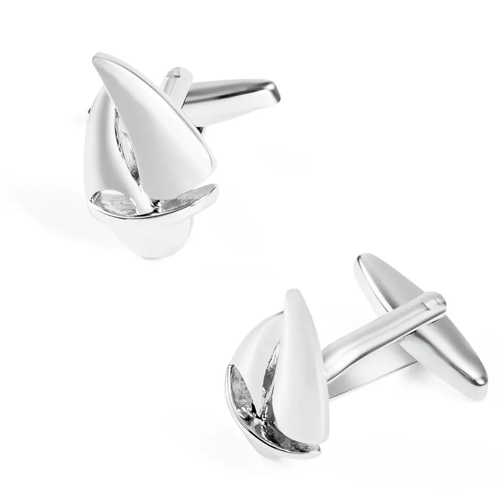 High-ended Fashion Funny Men Suit Shirt Sailboat Cufflinks For Boat Enthusiast Gifts CL0032