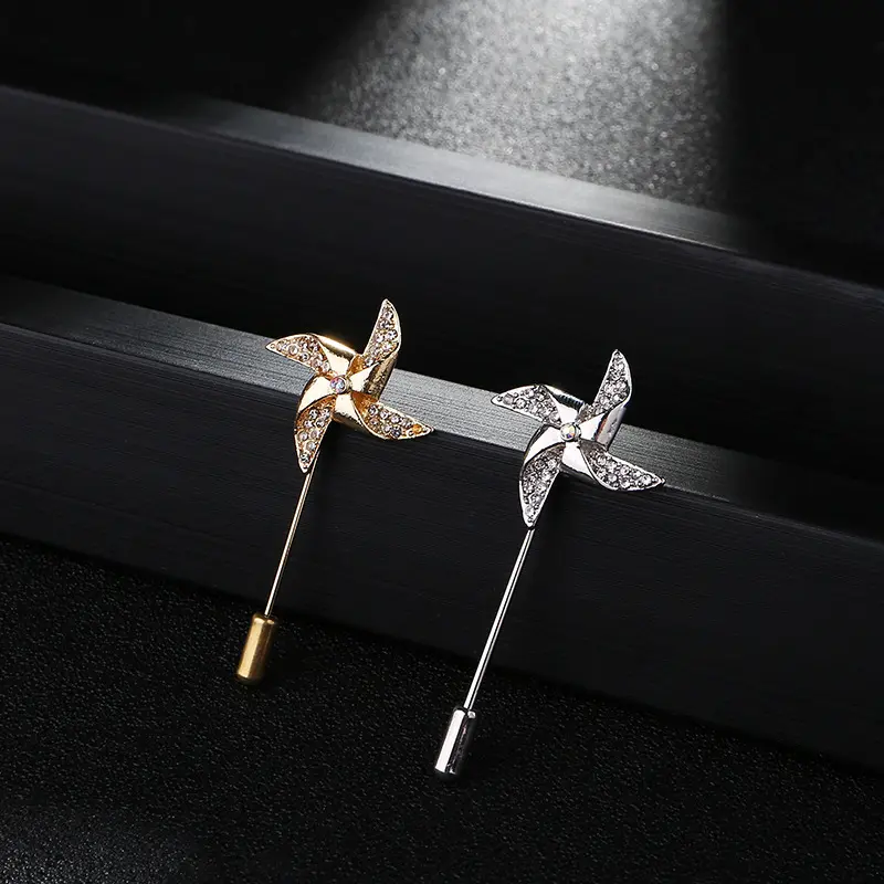 China Factory Elegant Men Accessory Crystal Win...
