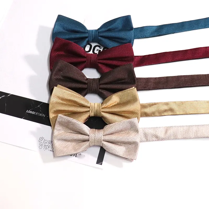 Factory Custom 100% Silk Formal Wear Bow Tie Ad...