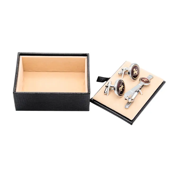 Custom High-End Cufflinks & Tie Clips Gift Box ...