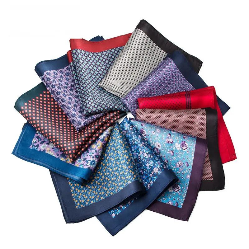33*33cm Luxury Fashion Polka Dots Silk Pocket S...
