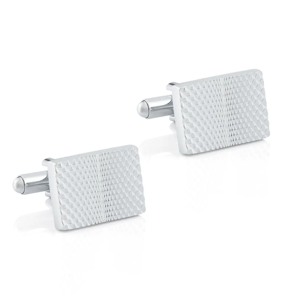 JINJIE Cheap Metal Abstract Geometric Pattern Men Engraved Cufflinks CL-L031