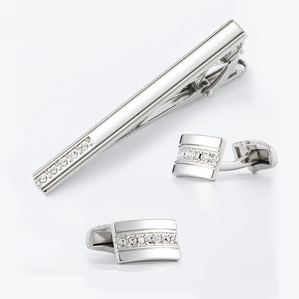 High Quality Luxury Silver Color Square Diamond...
