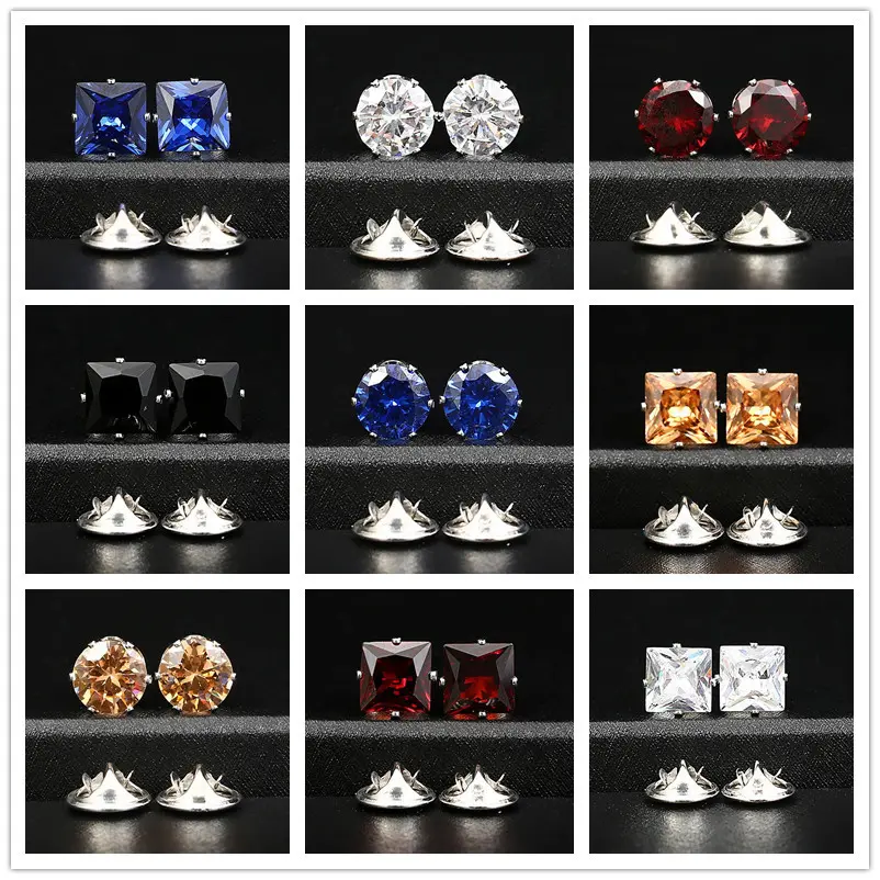Stylish Crystal Zircon Lapel Pin for Men Suit U...