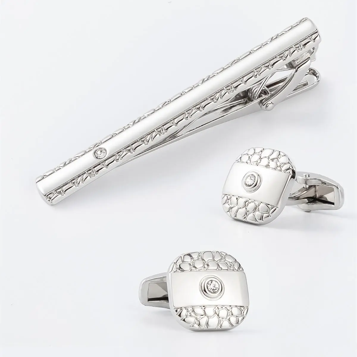 Personalized Elegant Men's Groom Shirt Cufflink...