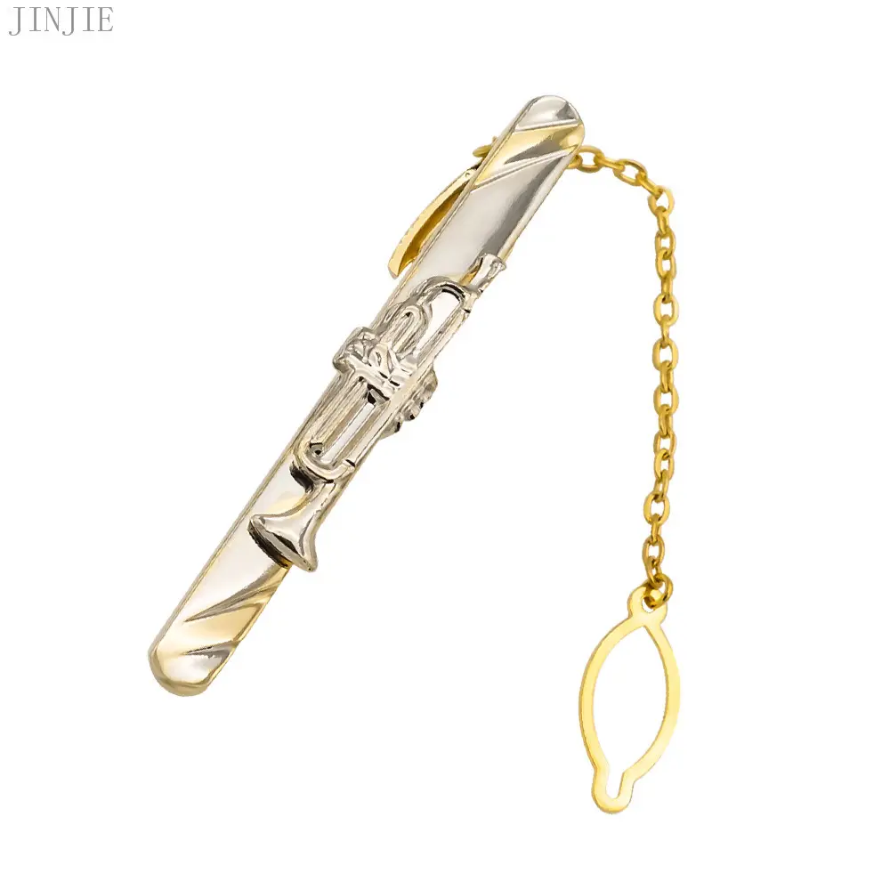 Low price French Novelty Tie Bar Gold Plated Mu...