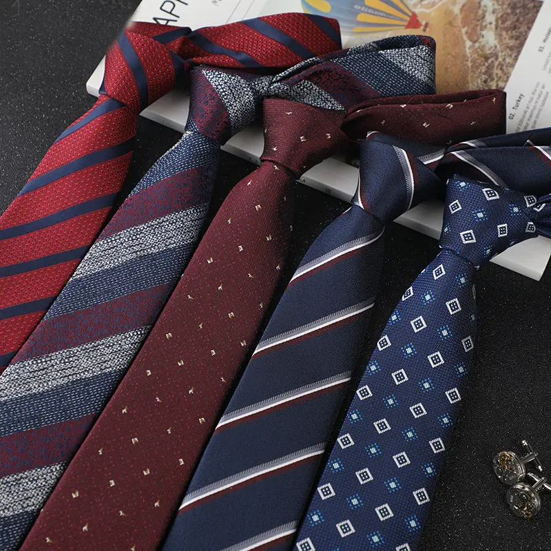 Hot Sale Casual Striped Cool Men Neckties Ascot Tie or Cravat Male Elegant Necktie Polyester Tie for Man PT1031-FD18
