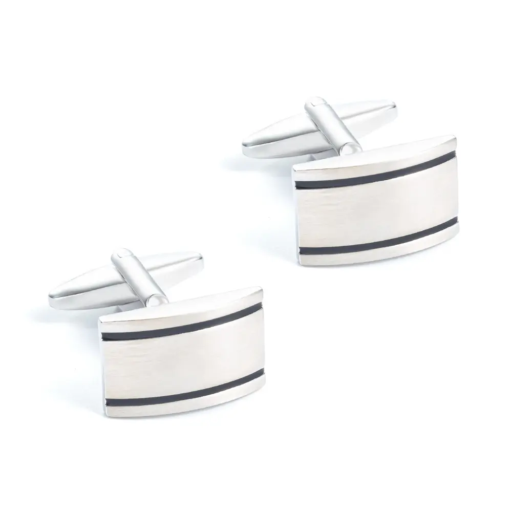 Factory Price Classic Silver Plated  High-finished Brass Cuff links for Men Shirt CC0066-S