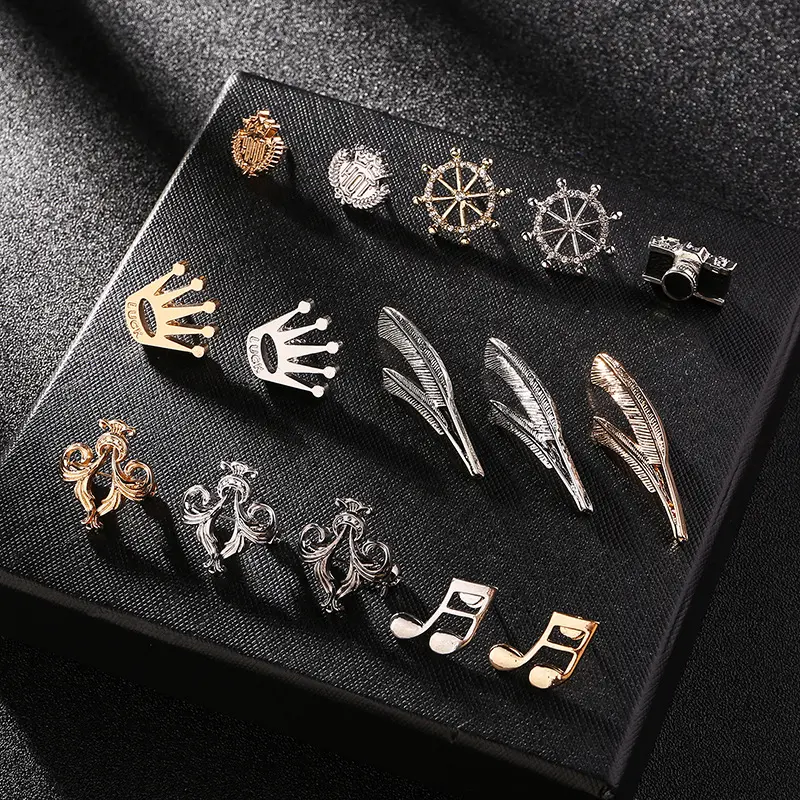 China Factory Low Price Alloy Brooches Men's Fashionable Brooch Pin for Coats & Suits BC-1038
