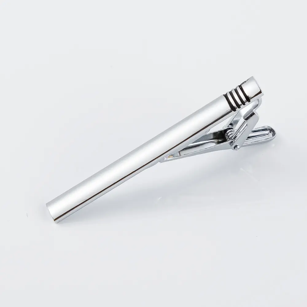 Tie Clip Wholesale Fashion Simple Metal  6cm Bl...