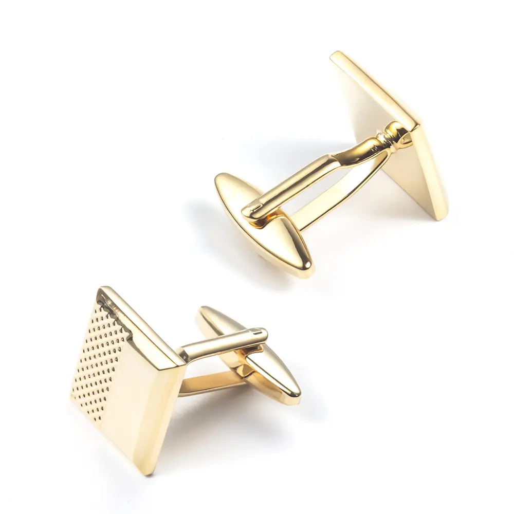 Cheap Wholesale Gold Classic Business Design Square Men's Cufflinks For Shirt CL0149-G