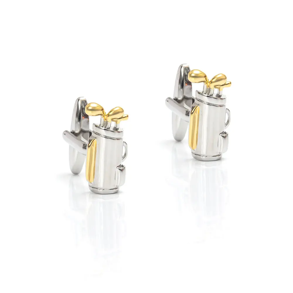 Business Golf Club Men Gifts Custom Metal Cufflinks Men Shirt Accessories Wholesale CL0051