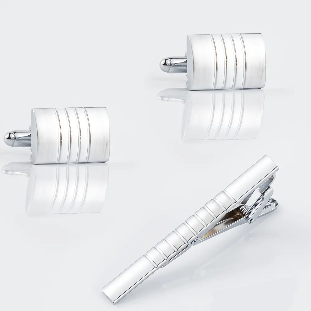 Classic Business Cufflinks and Tie Clip Set Men  Fashion Accessories Manufacturer SL9113