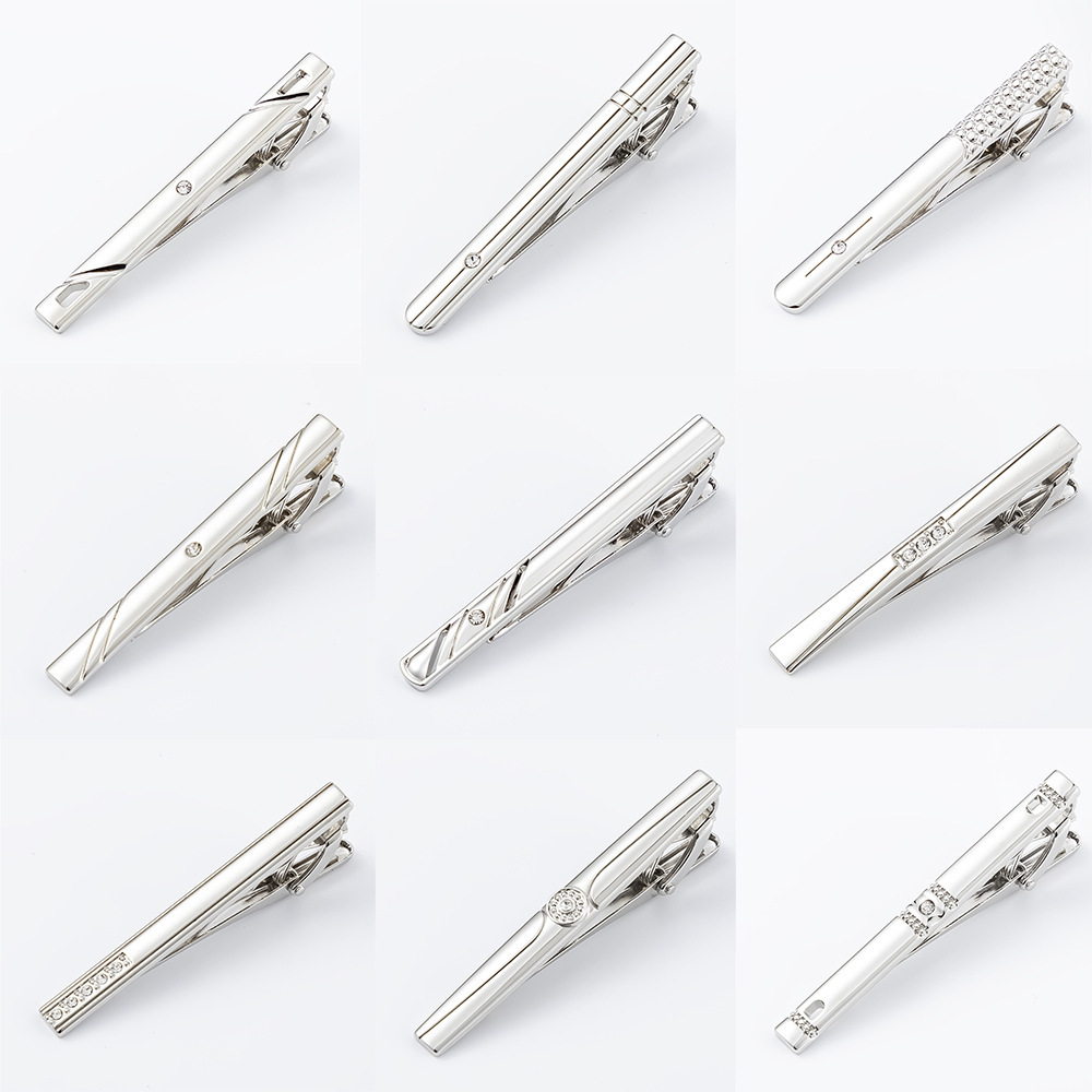 Cheap Price New Arrival Stylish Silver Plated Alloy Tie Clip for Men Wholesale  TS50301-TS50310S