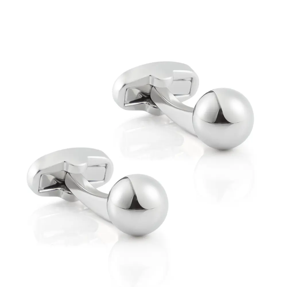 Mirror Finish Silver Plated Bowling Design Ball...