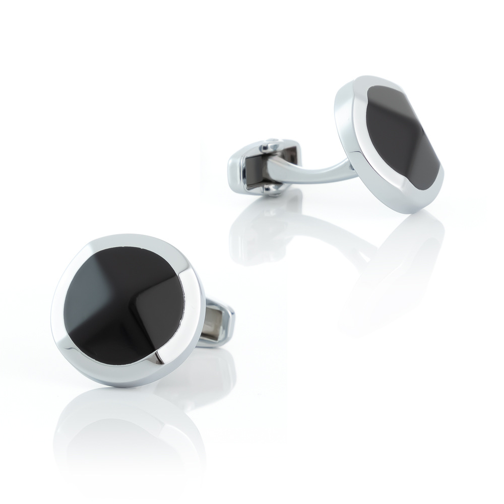 Wholesale Promotional Classic Style Wedding Round Men Alloy Cuff links For Shirt On Party CCW0022