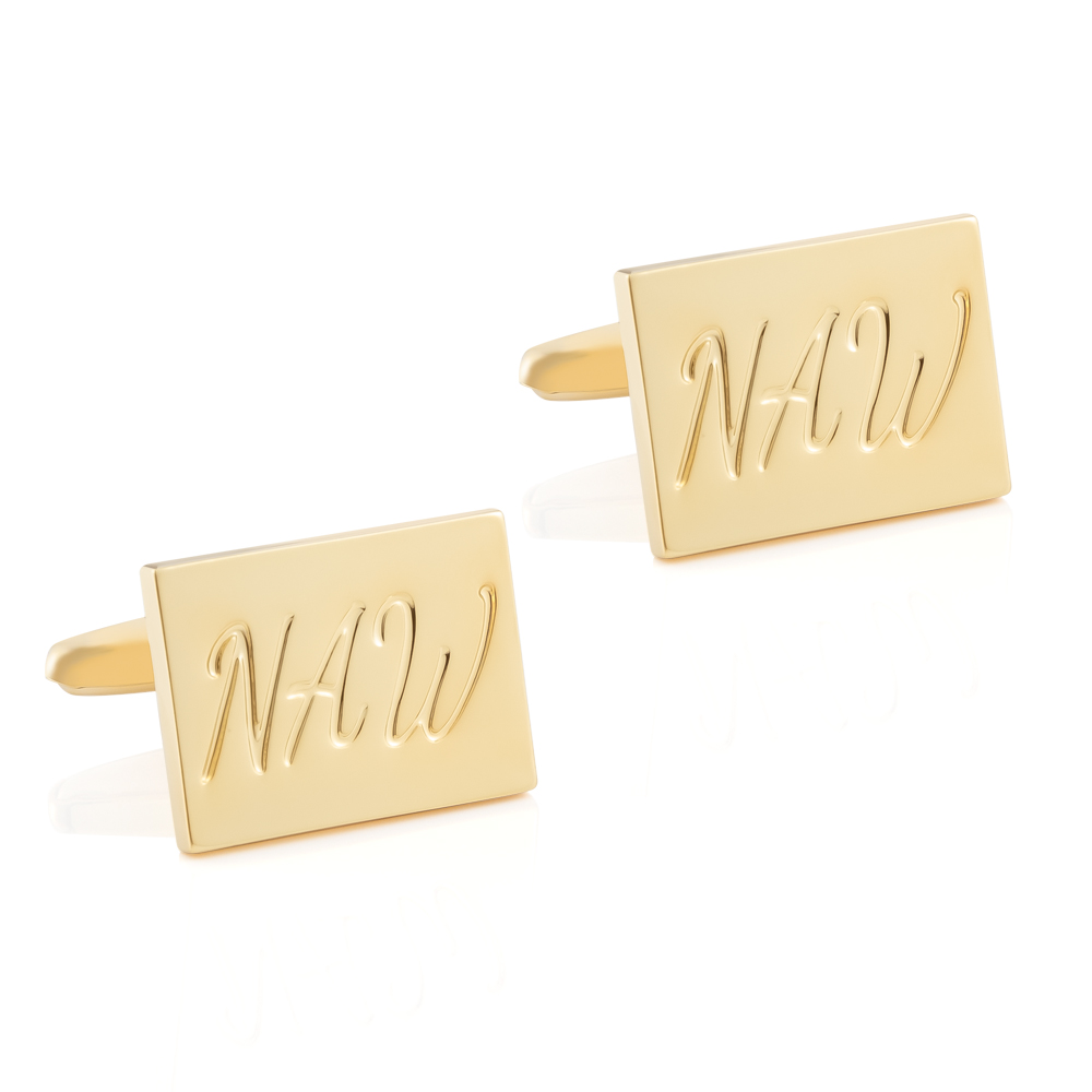 Custom Metal  Engraved Gold Plated "New" Tag Pe...