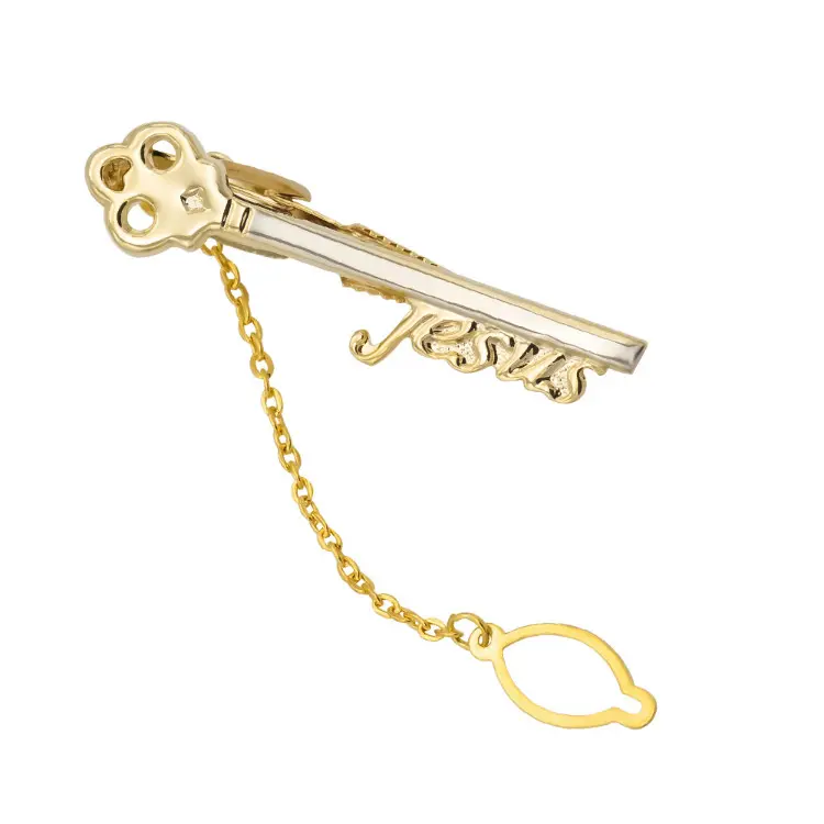 Personalized Business Men Tie Accessories 18K G...