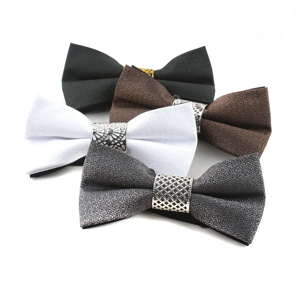 Wholesale Solid Color Inlaid Metal Polyester Fi...