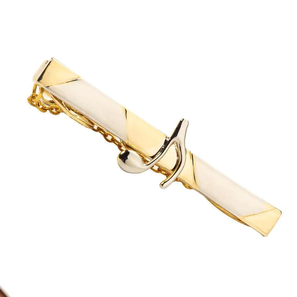 Mens Classic Design Business Gold Musical Signs Tie Clips Wedding Tie Pin Jewelry TL0001
