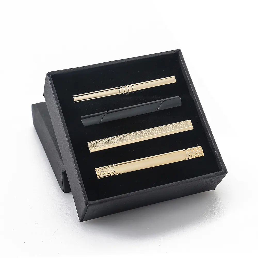 Men's Fashionable Metal Silver Black Tone Forma...