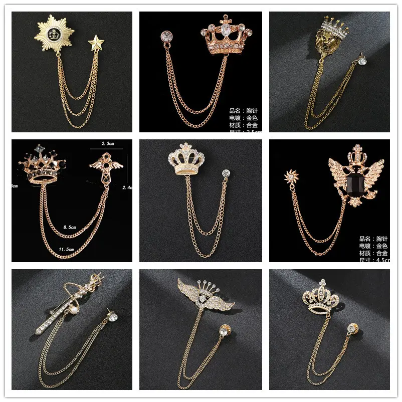 Factory Wholesale Men's Suit Silver Accessories...