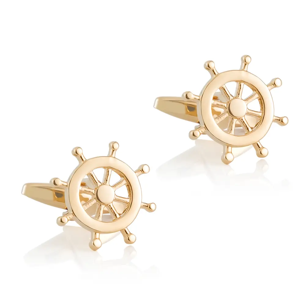 Sailing Anchor Cuff links for Men Golden Tuxedo...