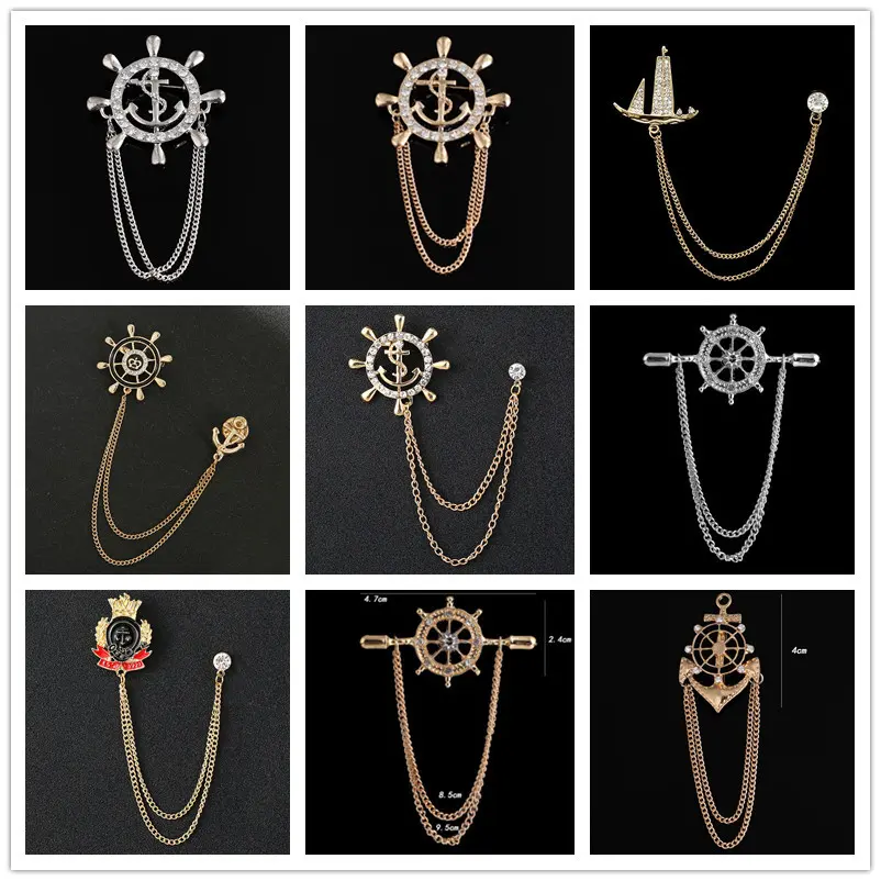 Best Selling Men's Stylish Anchor & Helm Chain ...