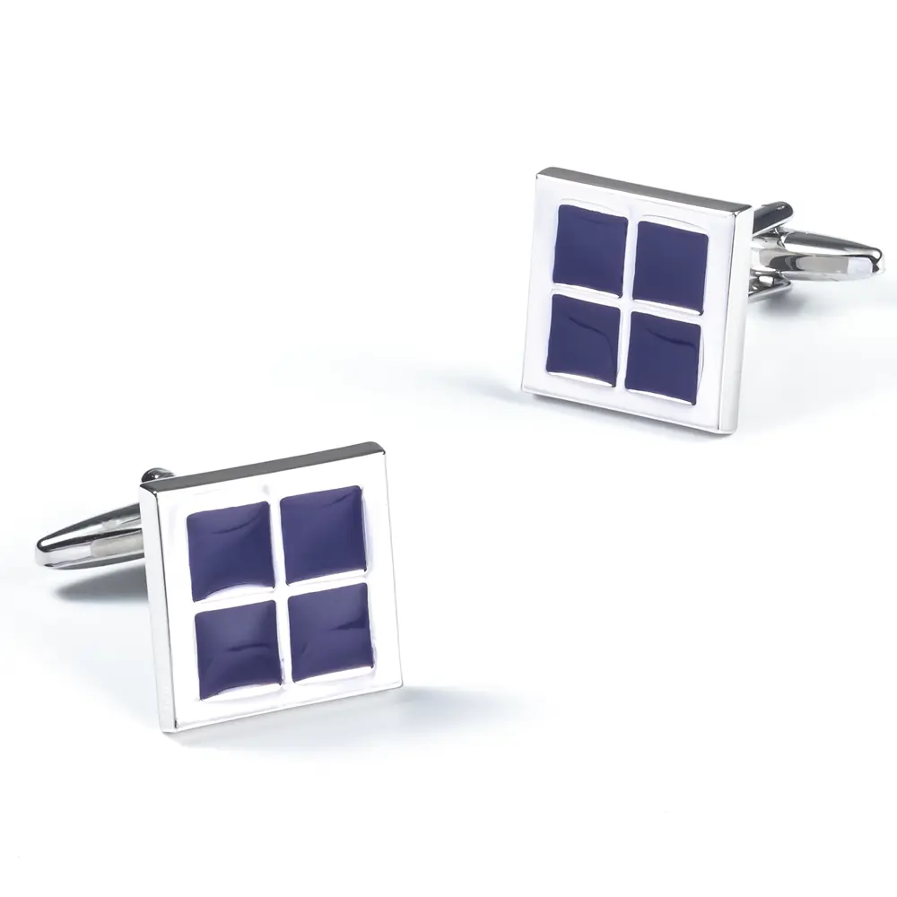 Cheap Factory Wholesale Square Cuff Links Men Shirts Simple Fashionable Buttons Accessories CC0248