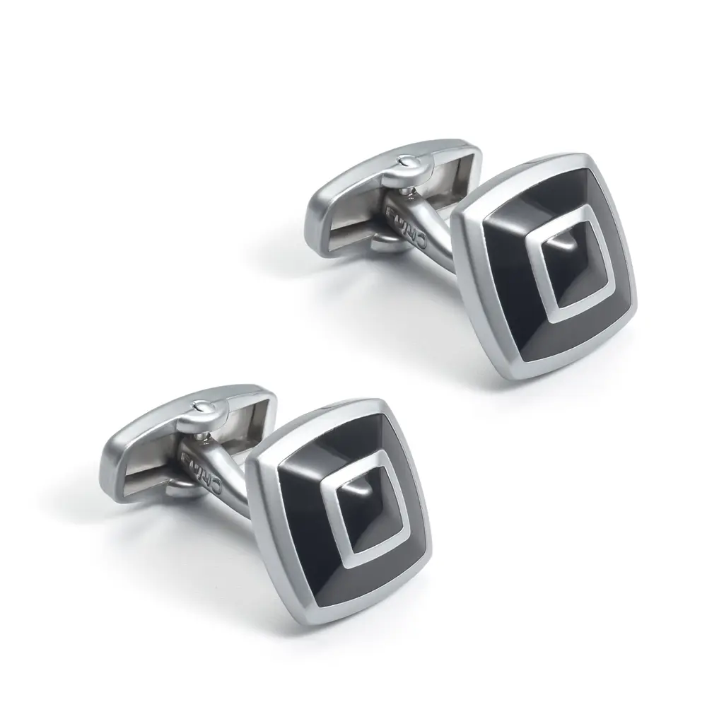 Wholesale Low Price Black Enamel Cufflinks Fashion Men Shirt Jewelry Accessories CCW0086