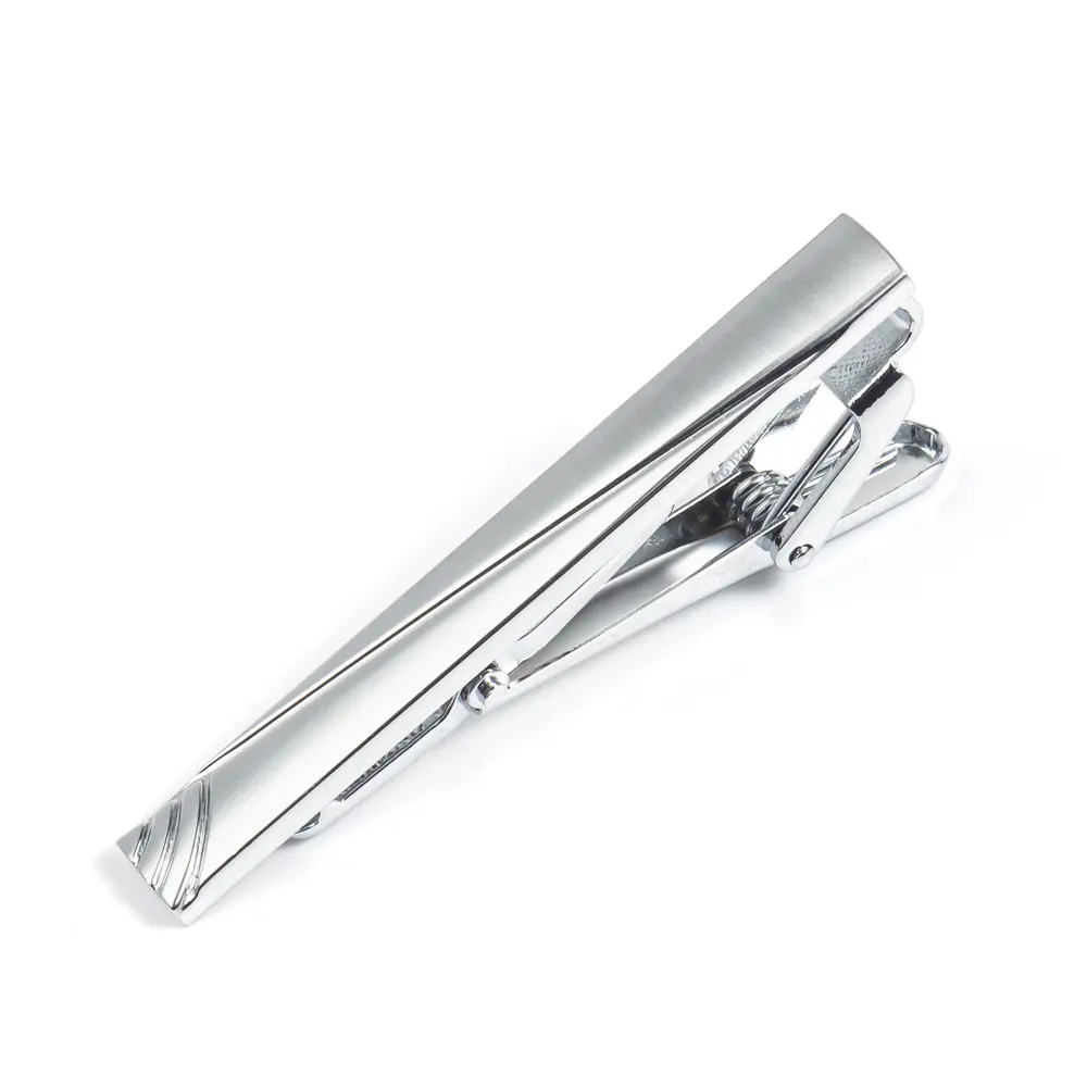 High Quality Custom Tie Clip Tie Bar Silver Col...