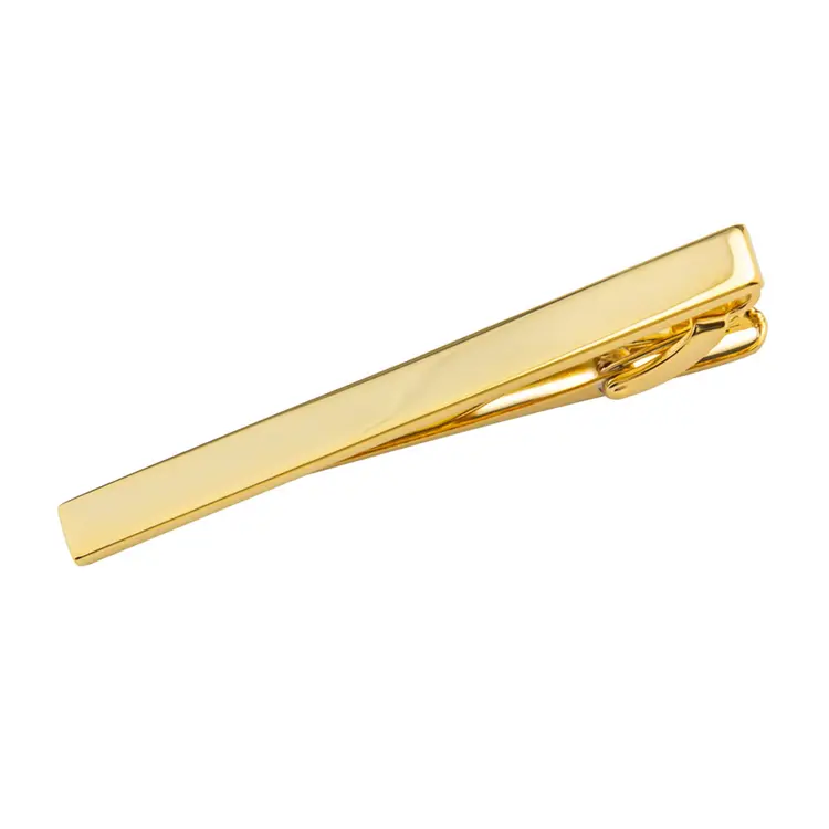 Wholesale Gold Plated Blank Tie Clip Custom Men's Tie Bar Wedding Tie Pin Gifts TL1006-G