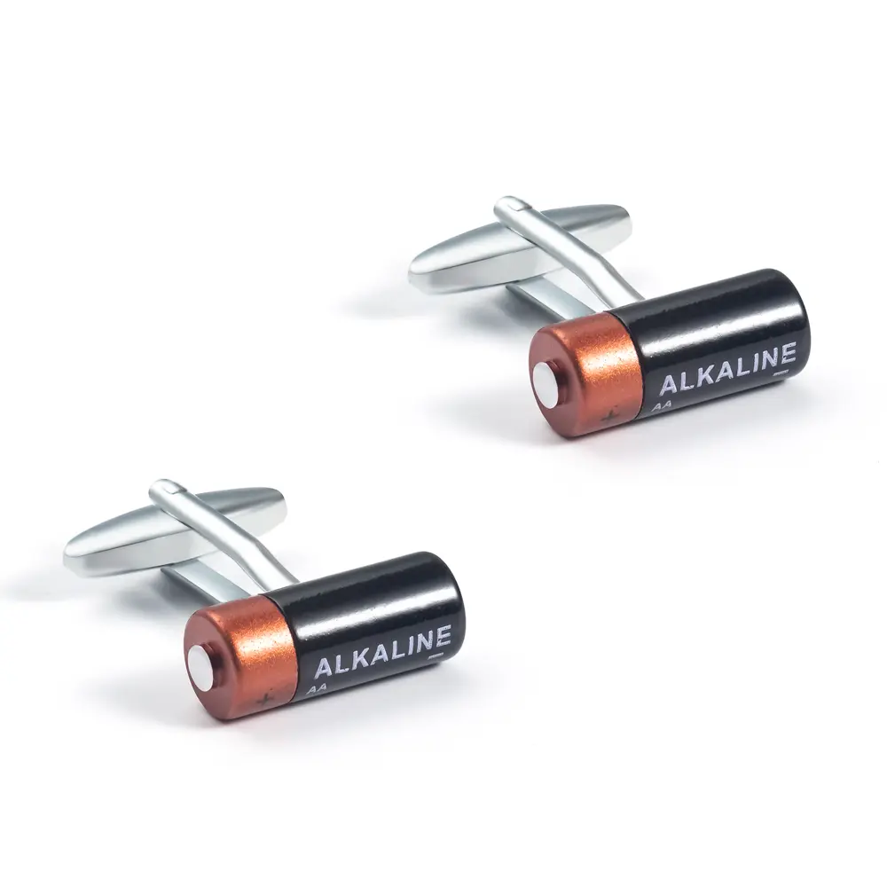 Factory Wholesale Novelty Style Battery Model Design Cufflinks for Men's Shirt Jewelry CC0323
